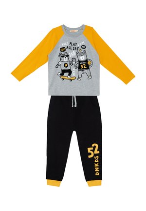 Denokids BEKLEIDUNG PLAY ALLDAY XT SET - Træningsbukser - grey-black cffs
