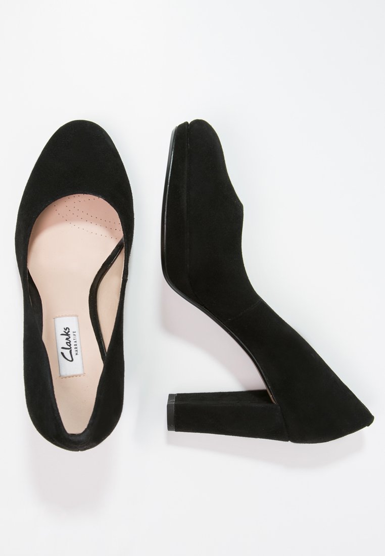 clarks kendra sienna black suede