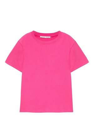 PULL&BEAR, BASIC SHORT SLEEVE - T-SHIRT - T-shirt basique - pink