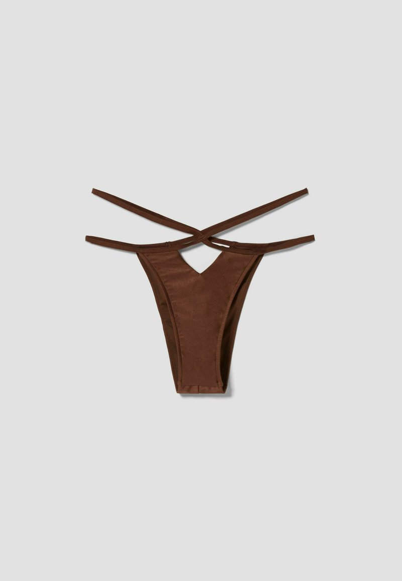Damen Bikinis | Bershka SHINY Bikini-Hose brown/braun - UK13574 Damen Bikinis | Bershka SHINY Bikini-Hose brown/braun - UK13574