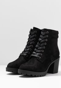 Anna Field Wide Fit Botines con plataforma - black