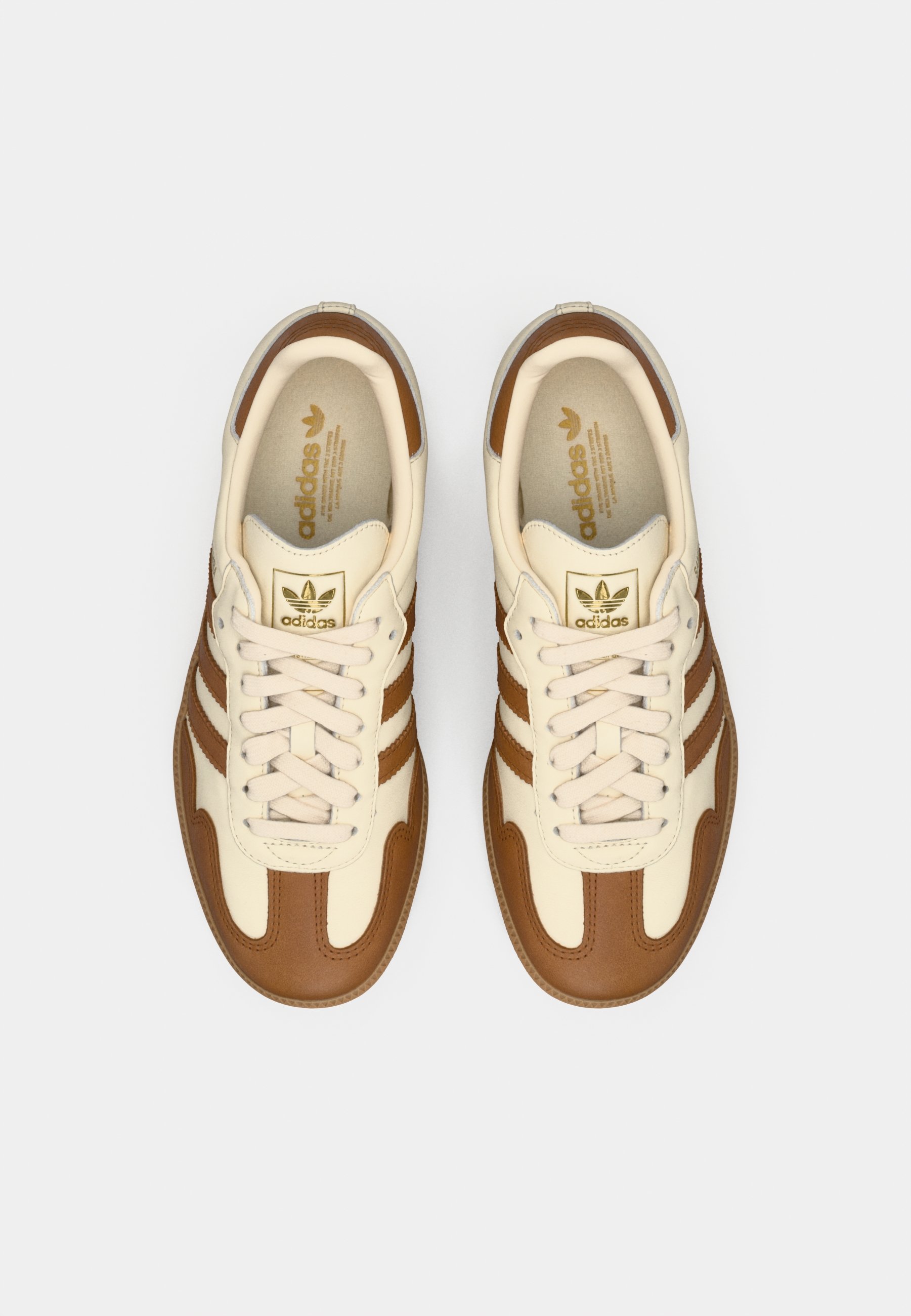 adidas Originals　SANBA OG　24.0 adidas Originals SAMBA OG - Sportbačiai - white/dusky bronze/gold