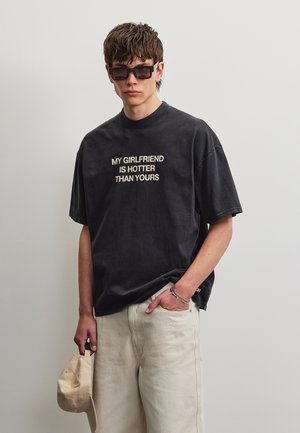 Pegador, LOBOS BOXY TEE - T-shirts med print - vintage black