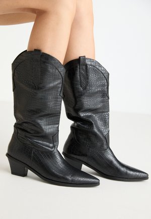 PRICKLY - Cowboy/Biker boots - black