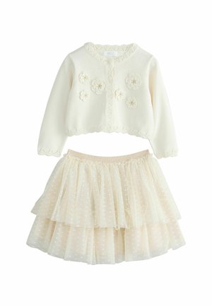 Next, PARTY OCCASION SKIRT SET - Strickjacke - ecru white