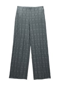 TEXTURED BELL BOTTOM  - Hlače - grey
