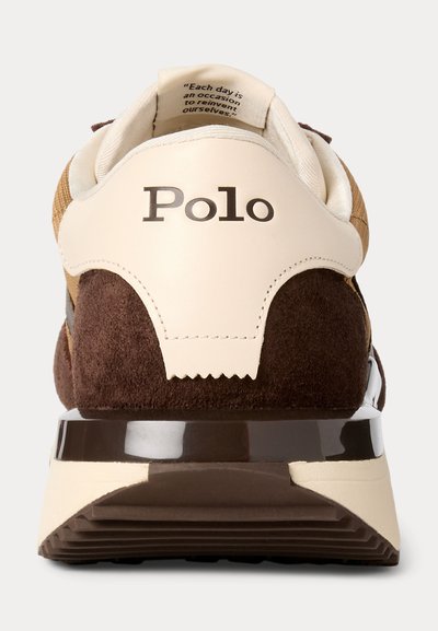 Polo Ralph Lauren TRAIN 89 SUEDE-PANELED SNEAKER UNISEX - Sapatilhas - brown multi