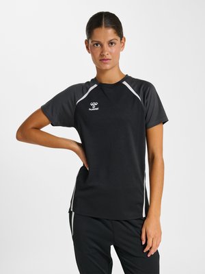 Hummel, LEAD 2.0 - Спортна тениска - black/asphalt