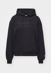 ICONS HOODIE TONAL LOGO LARGE - Felpa - black
