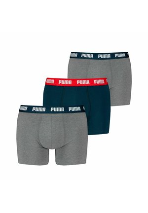 Puma EVERYDAY 3ER PACK - Trunks - grey navy red combo