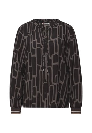 GEMUSTERTE MIT TAPE - Blouse - braun