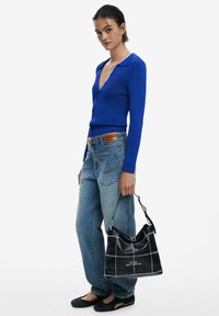 Desigual MEDIUM CONVERTIBLE CHECKERED - Rucksack - black
