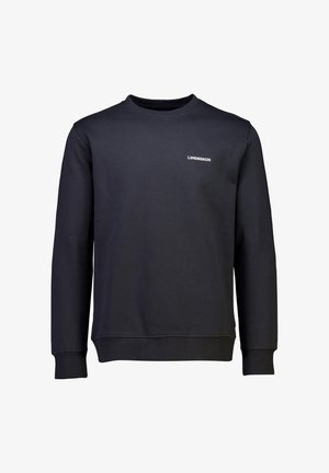 Musta crewneck collegepaita, joka on valmistettu puuvillasekoitteesta. Varustettu ribbaamalla viimeistellyillä hihansuilla ja helmalla. Pienen kokoinen valkoinen "LINDENBERGH" logo rinnassa.