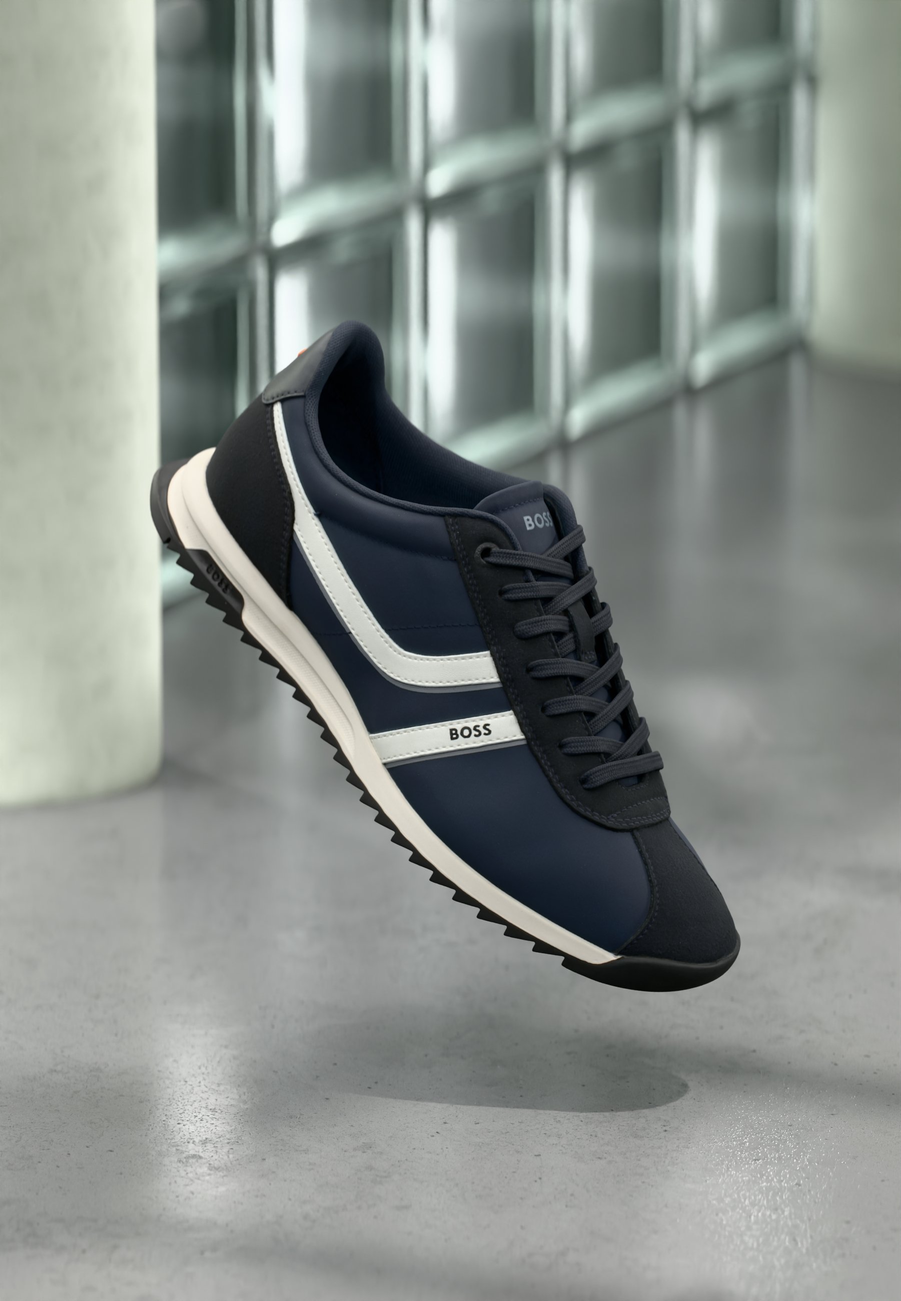 BOSS ネイビー カジュアルシューズ BOSS ZAYN - Trainers - dark blue - Zalando.co.uk