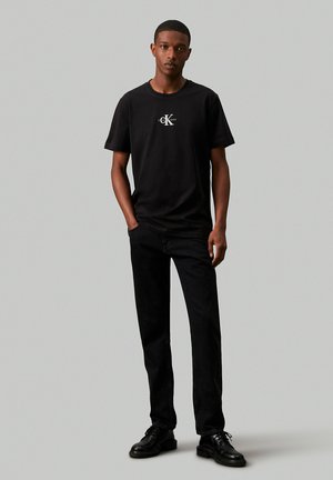 Calvin Klein Jeans MONOGRAM  - Print T-shirt - black