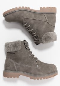 TOM TAILOR Botines con cordones - taupe