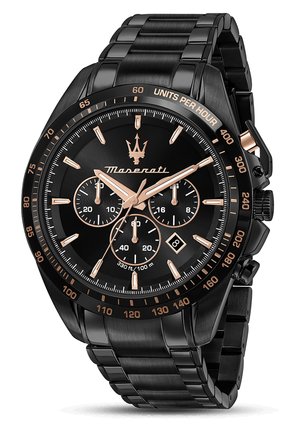 Maserati TRAGUARDO KOLLEKTION - Chronograph - schwarz- und roségoldfarben