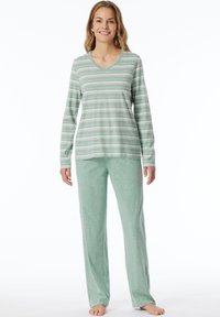 Schiesser LANG CASUAL ESSENTIALS - Conjunto de pijama - grün