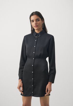 KARL LAGERFELD CHARM SHIRT DRESS - Marškininė suknelė - black