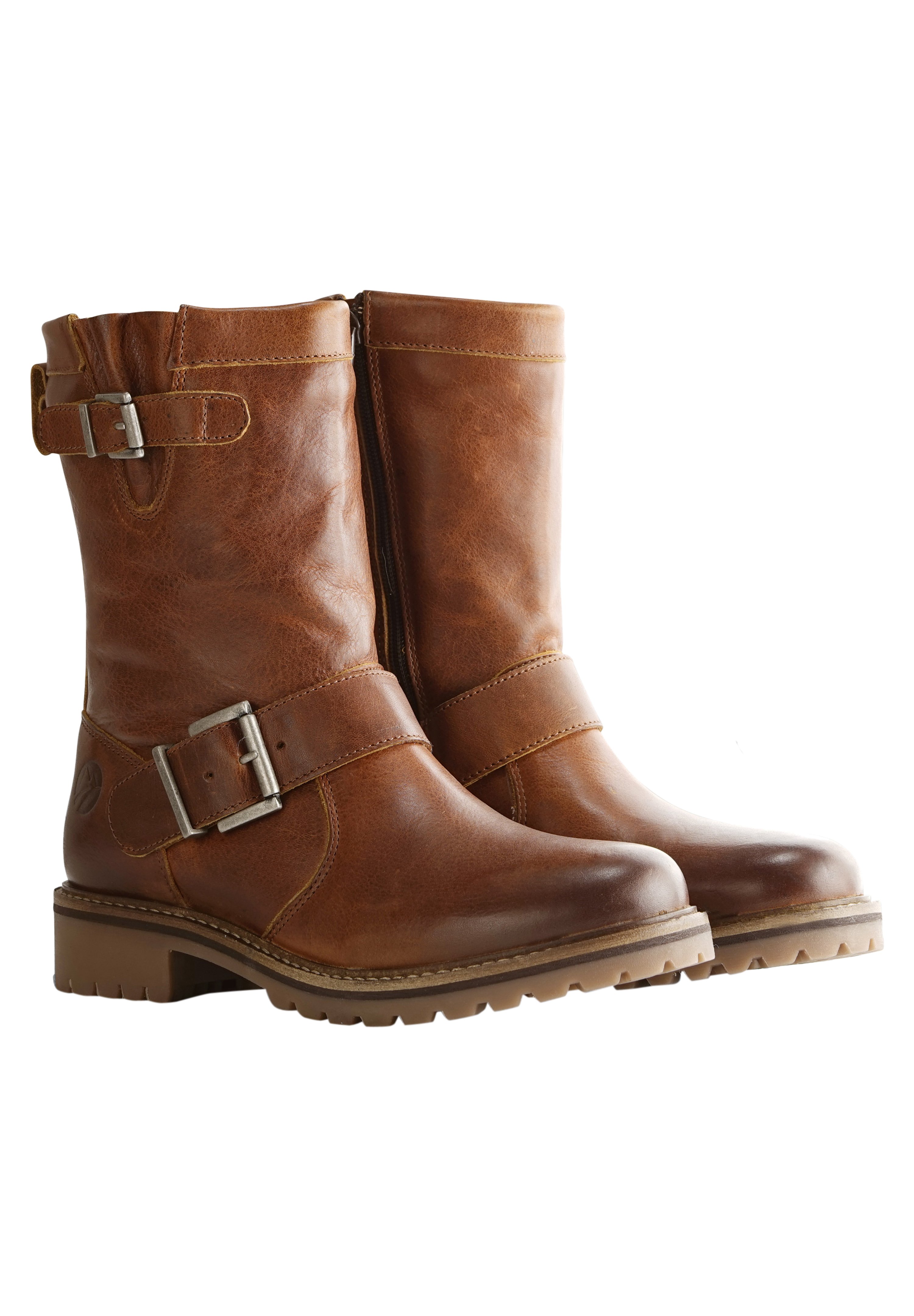 Travelin SILKEBORG - Cowboy-/Bikerlaarzen - cognac/Cognac - Zalando.nl