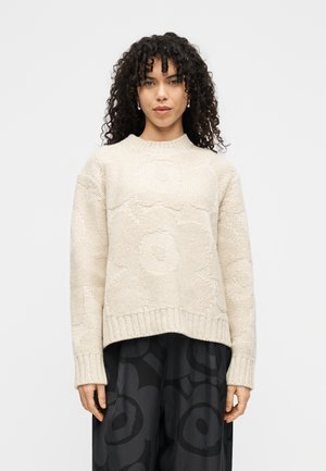 VAINU UNIKKO PULLOVER - Striktrøje - beige melange