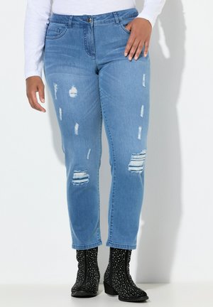 DESTROY-EFFEKTE, 5-POCKET - Zúžené džíny - blue stone