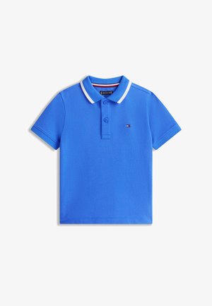Tommy Hilfiger, REGULAR FIT BACK WAVY FLAG POLO SHIRT - Polokošeľa - empire blue