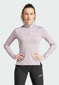 Adidas Terrex TERREX MULTI HALF ZIP LONGSLEEVE TEE - Longsleeve - preloved fig