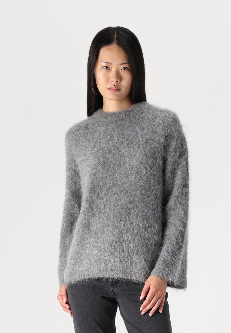 Gina Tricot BLEND SWEATER - Pulover - mid grey