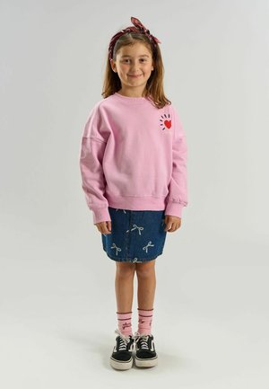 The New, sukňa v tvare A - medium blue denim aop