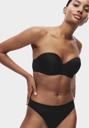 Marks & Spencer 2PACK PADDED - Víceúčelová podprsenka / podprsenka bez ramínek - black/beige