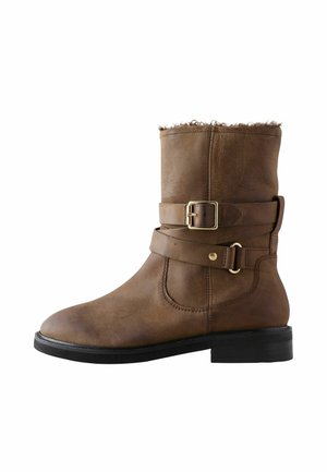 REGULAR FIT - FOREVER COMFORT  BUCKLE - Kovbojská/motorkárska členková čižma - chestnut brown oiled leather
