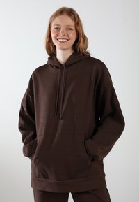 EOSELIO OVERSIZED UNISEX LOOSE FIT ELEVATE - Hoodie - espresso brown
