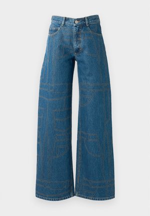 Wide leg - medium blue