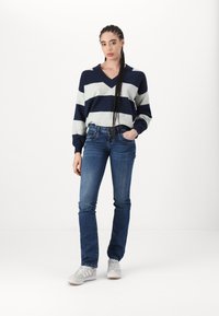 Hollister Co. COZY MOM - Jumper - navy/grey rugby