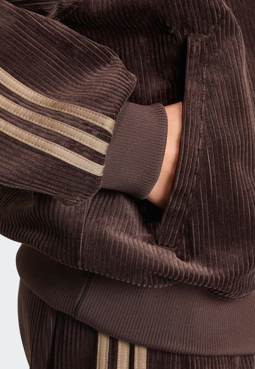 adidas CORDUROY SST OVERSIZED TRACK TOP - Bomber Jacket - aurora coffee khaki six — foto 4