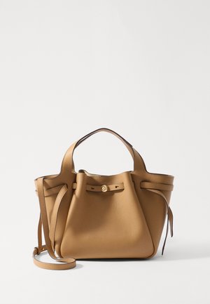 Tory Burch ROMY PEBBLED SATCHEL - Rankinė - tiramisu