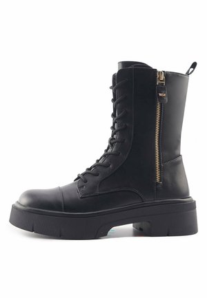 MILITARY  - Stivaletti con plateau - black