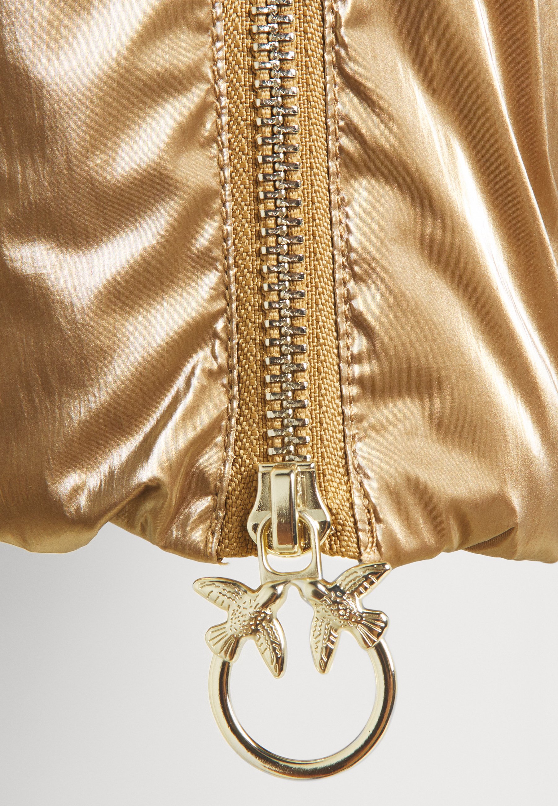 gold quilted jacket