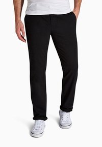 Next - CHINOS SLIM FIT - Chinos - black Miniatyrbild 1