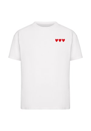 Mister Tee, AMOUR TOUJOURS HEART TEE - T-shirt print - white