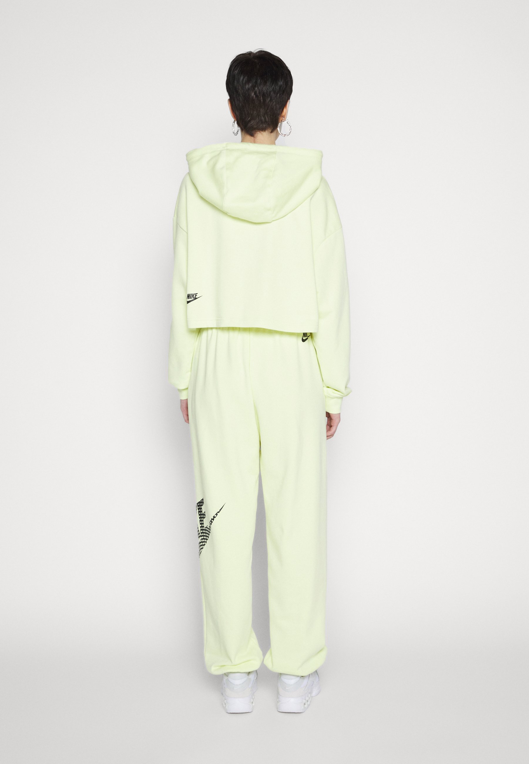 yellow nike crop hoodie