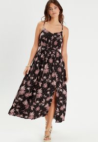 Cache Cache AUSGESTELLTES MIT TRÄGERN - Vestito lungo - noir