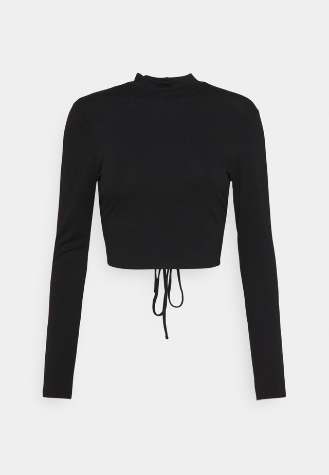 NA-KD X ZALANDO EXCLUSIVE - STRAPPDY - Langarmshirt - black