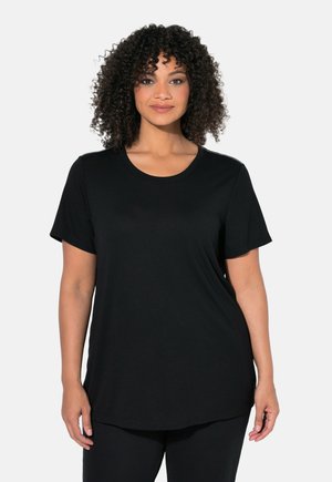 Ulla Popken, FUNKTIONS-SHIRTS, 2ER-PACK, ANTIBAKTERIELL, RUNDHALS, HALBARM - T-shirts basic - black