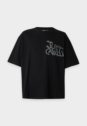 Just Cavalli, CHAIN LEOPARD - Тениска с щампа - black