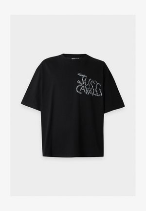 Just Cavalli, CHAIN LEOPARD - Тениска с щампа - black