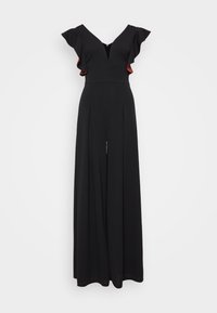 PIP RUFFLE - Jumpsuit - black/burnt orange