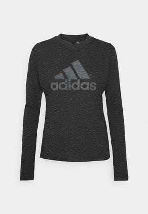 Camiseta de manga larga - black melange