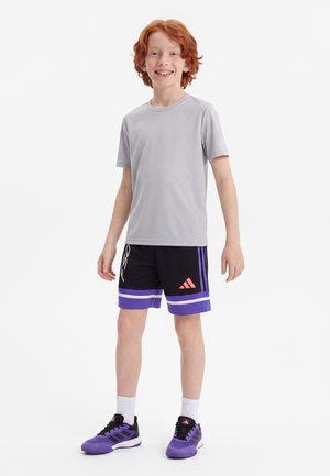 adidas Performance, KIDS UNISEX - Pantalón corto de deporte - black/solar purple/white